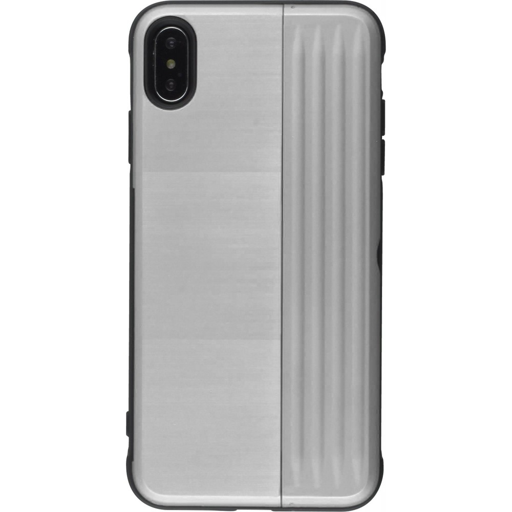 Hülle iPhone Xs Max - Secret card - Silber