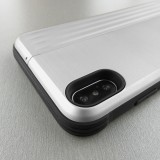 Hülle iPhone Xs Max - Secret card - Silber