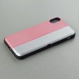 Hülle iPhone Xs Max - Secret card silber - Rosa