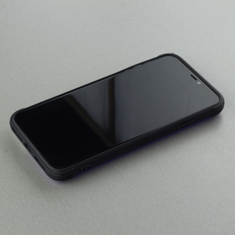 Hülle iPhone Xs Max - Secret card silber - Violett