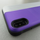 Coque iPhone Xs Max - Secret card argent - Violet
