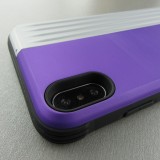 Hülle iPhone Xs Max - Secret card silber - Violett