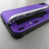 Hülle iPhone Xs Max - Secret card silber - Violett