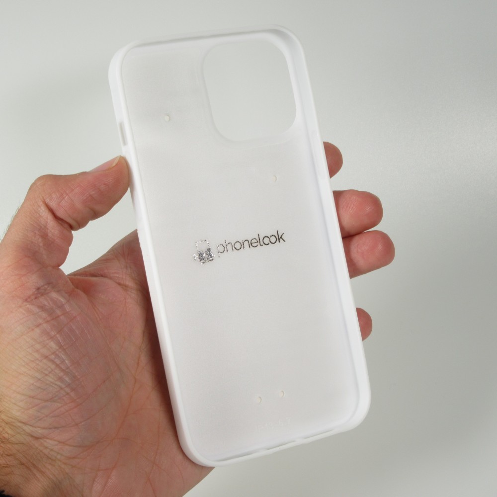 Coque personnalisée en Silicone rigide blanc - iPhone 13 Pro Max