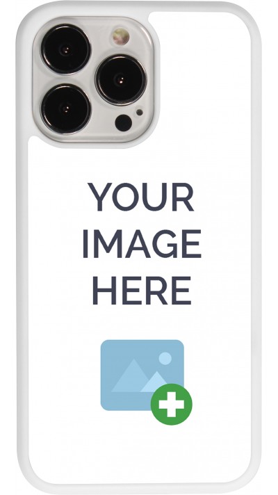 Personalisierte Hülle Silikon Weiss - iPhone 13 Pro