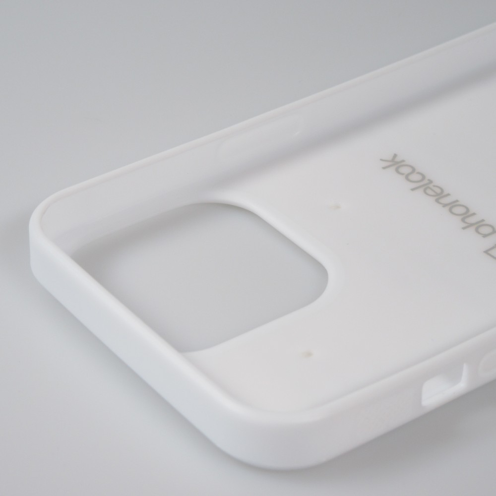 Coque personnalisée en Silicone rigide blanc - iPhone 13 Pro