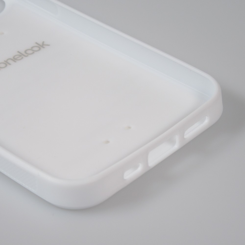 Coque personnalisée en Silicone rigide blanc - iPhone 13 Pro