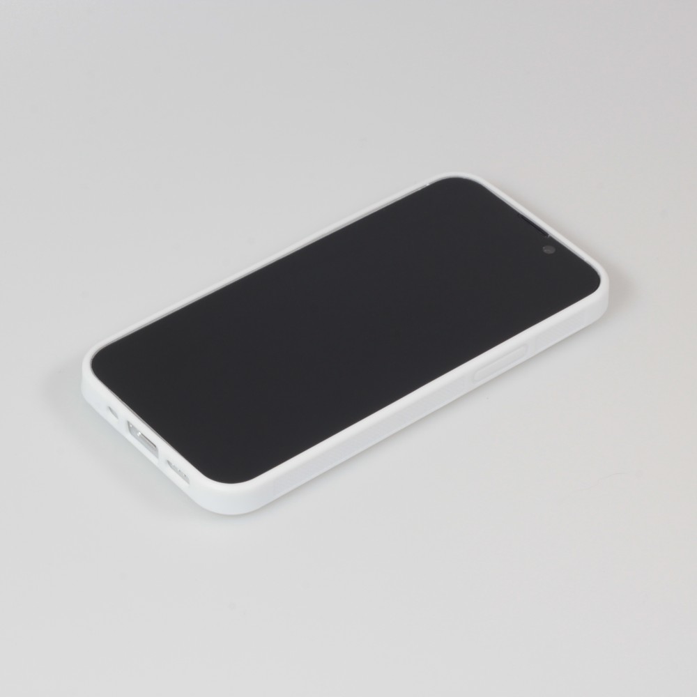 Coque personnalisée en Silicone rigide blanc - iPhone 13 mini