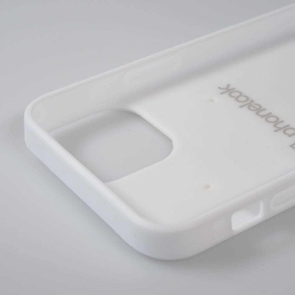 Coque personnalisée en Silicone rigide blanc - iPhone 13 mini