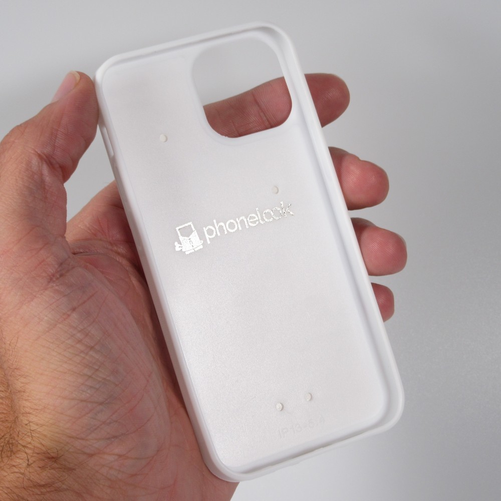 Personalisierte Hülle Silikon Weiss - iPhone 13 mini