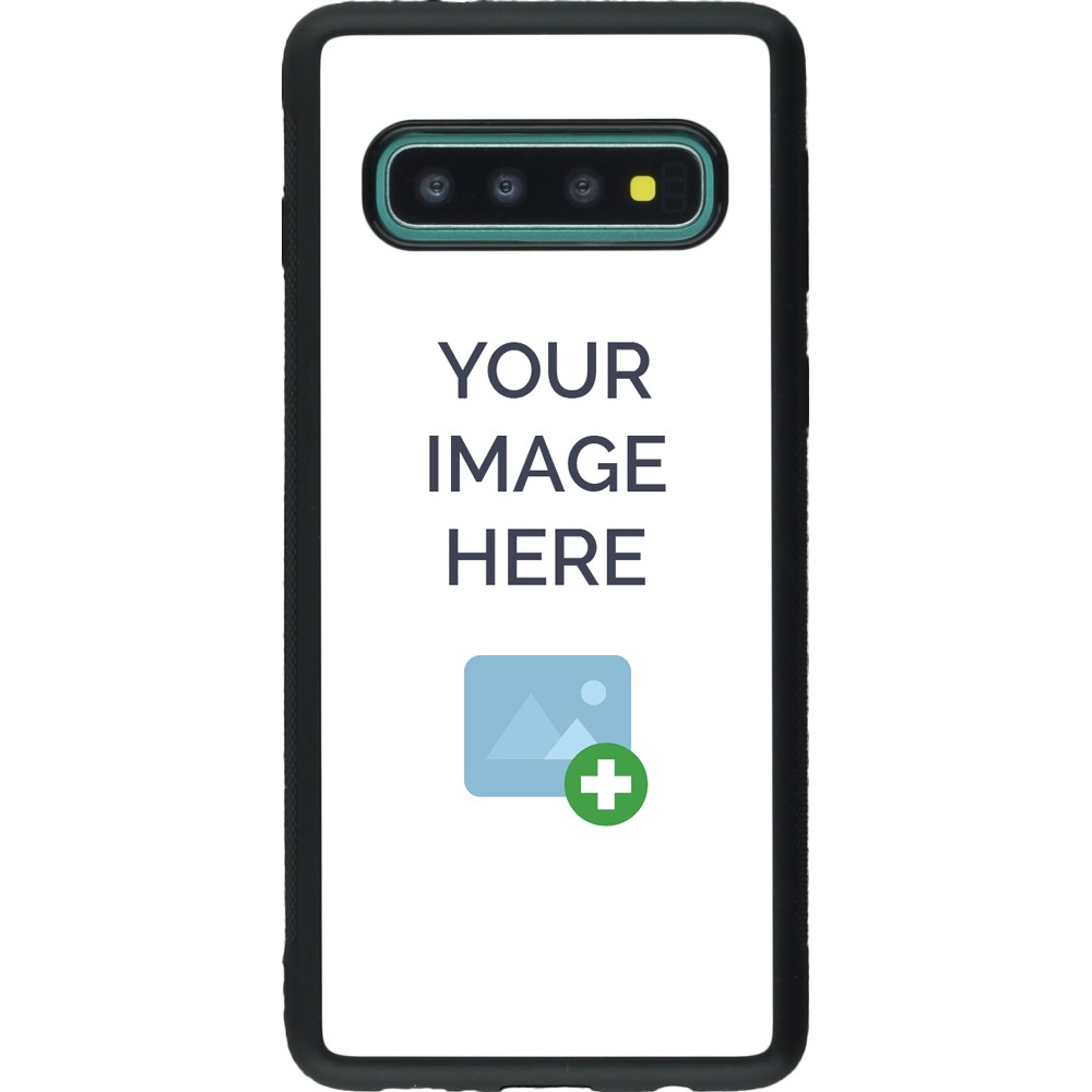 Coque personnalisée en Silicone rigide noir - Samsung Galaxy S10