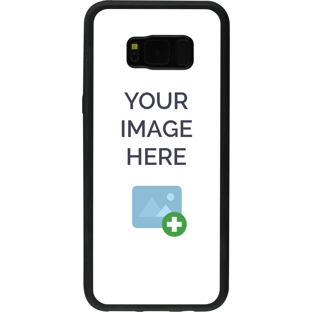 Coque personnalisée en Silicone rigide noir - Samsung Galaxy S8+