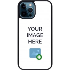 Coque personnalisée en Silicone rigide noir - iPhone 12 / 12 Pro