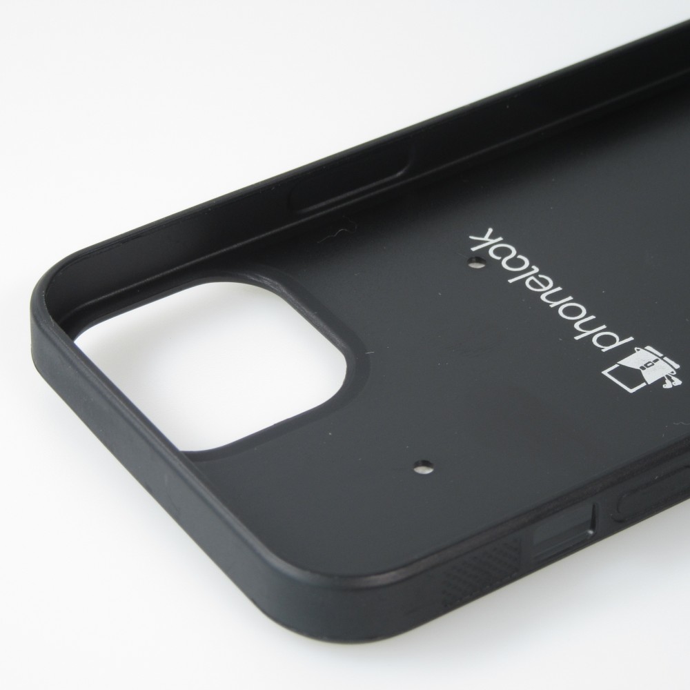 Coque personnalisée en Silicone rigide noir - iPhone 13