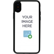 Coque personnalisée en Silicone rigide noir - iPhone X / Xs