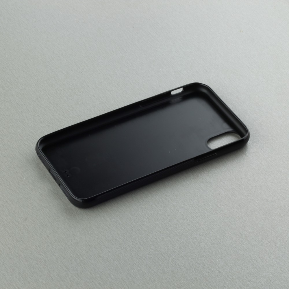 Coque personnalisée en Silicone rigide noir - iPhone X / Xs