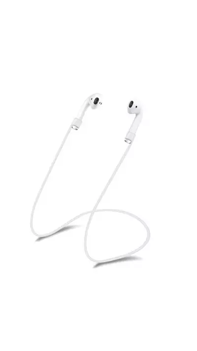 Lanière d'écouteur anti-perte en silicone - Blanc - AirPods 1 / 2 / Pro