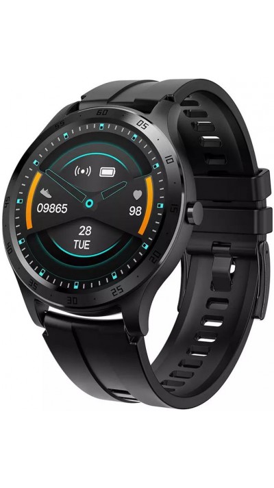 Da Fit S20A - Montre connectée avec écran tactile IP67 et programmes de sport / fitness - Noir