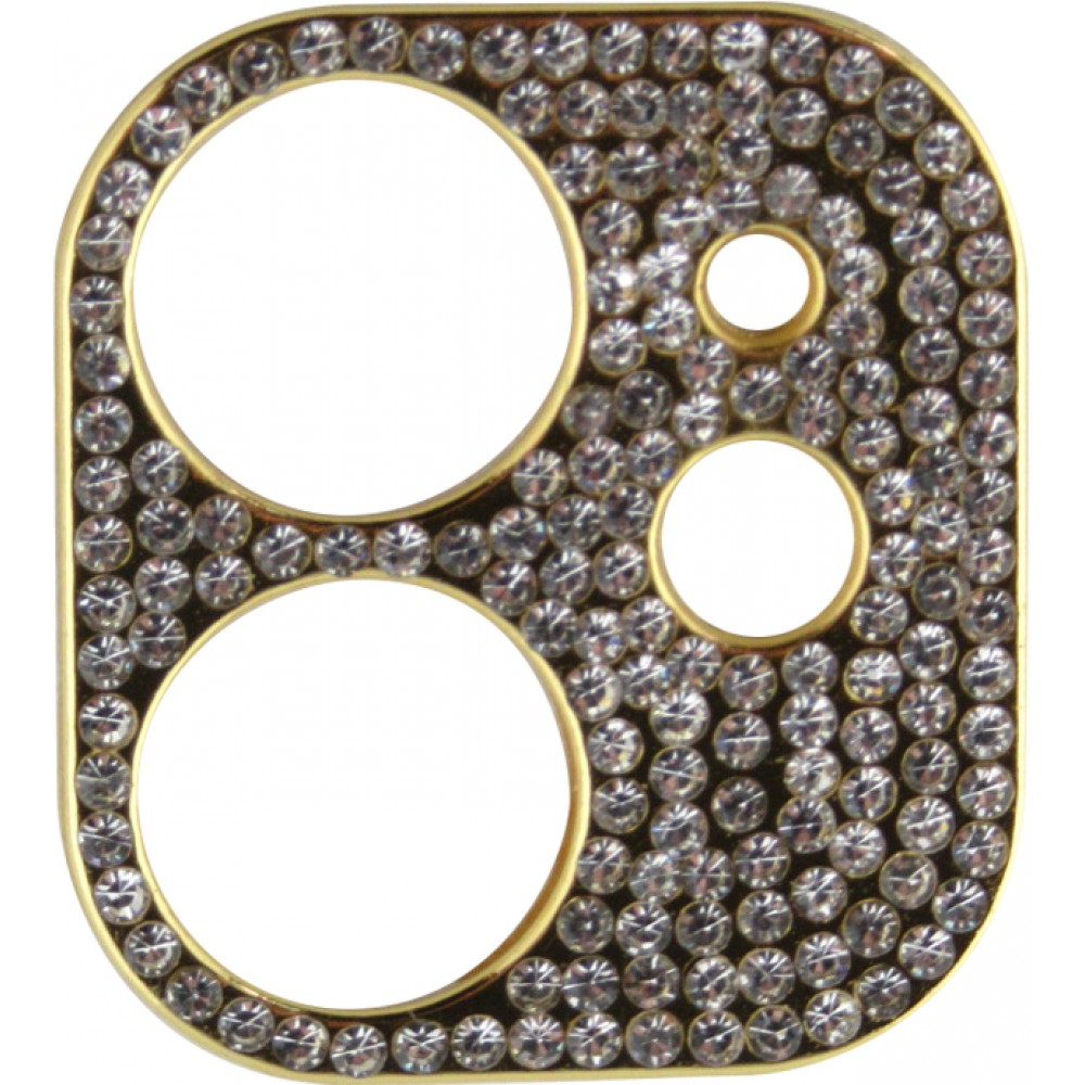 Gold Strass Kamera Dekoration - iPhone 12