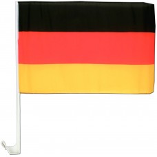 National Fan Flagge für Autoscheibe inkl. Klammefür Befestigung - 30 x 45 cm - Deutschland