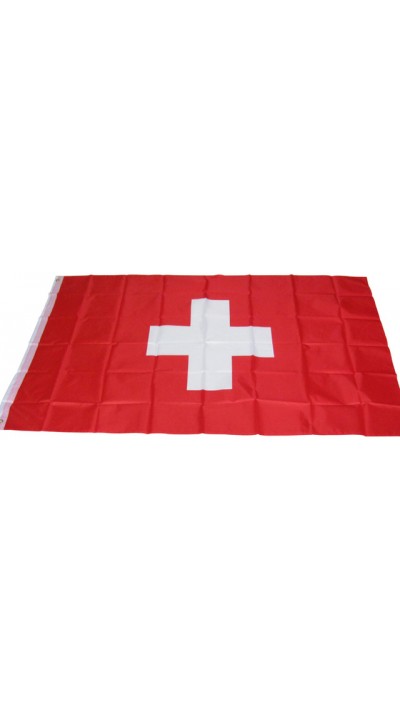 Original patriotische Supporter (Fan) Schweizer National Flagge / Fahne 150 x 90 cm