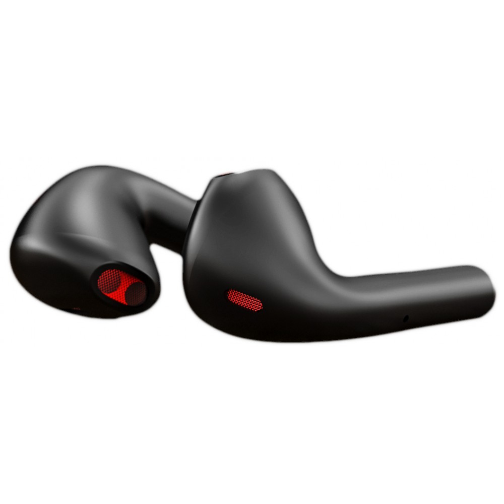 PhoneLook Pods - Ecouteurs sans fil Bluetooth 5.0 - Earpods avec microphone intégré + étui de chargement sans fil - Noir