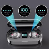 Ecouteurs Bluetooth sans fil TWS F9 - incl. micro, Touch control, étui de charge avec affichage LED