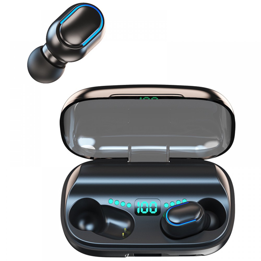 Kabellose Kopfhörer TWS T11 Bluetooth 5.0 - inkl. Mikrofon, Touch Control und Lade Etui mit LED Anzeige