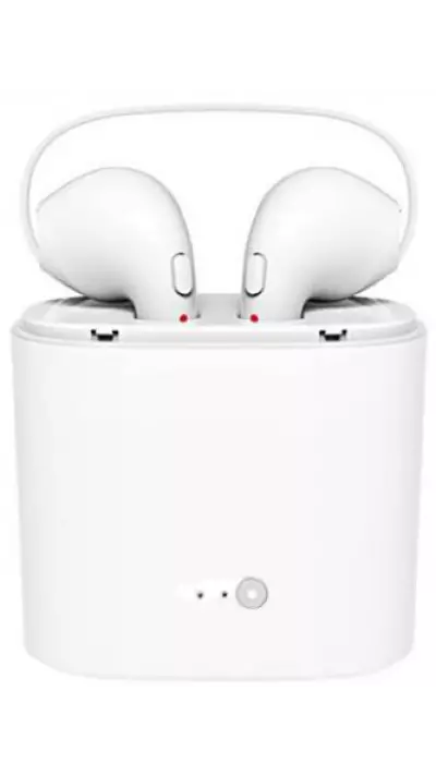 Ecouteurs sans fil i7S TWS Bluetooth 4.2 - avec étui de rangement et de chargement - Blanc