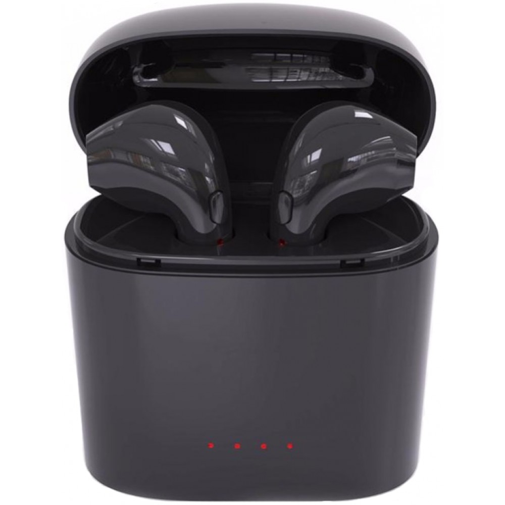 Ecouteurs sans fil i7S TWS Bluetooth 4.2 - avec étui de rangement et de chargement - Noir