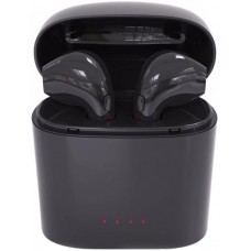 Kabellose Kopfhörer i7S TWS Bluetooth 4.2 - inkl. Verstau- und Lade Etui - Schwarz
