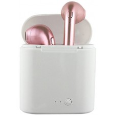 Kabellose Kopfhörer i7S TWS Bluetooth 4.2 - inkl. Verstau- und Lade Etui - Gold Rosa
