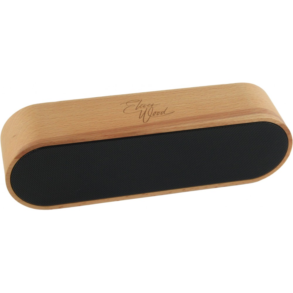 Enceinte Eleven Wood Bluetooth 4.2 en bois véritable - Design élégant en bois 8W/1800mAh - Wood Cherry