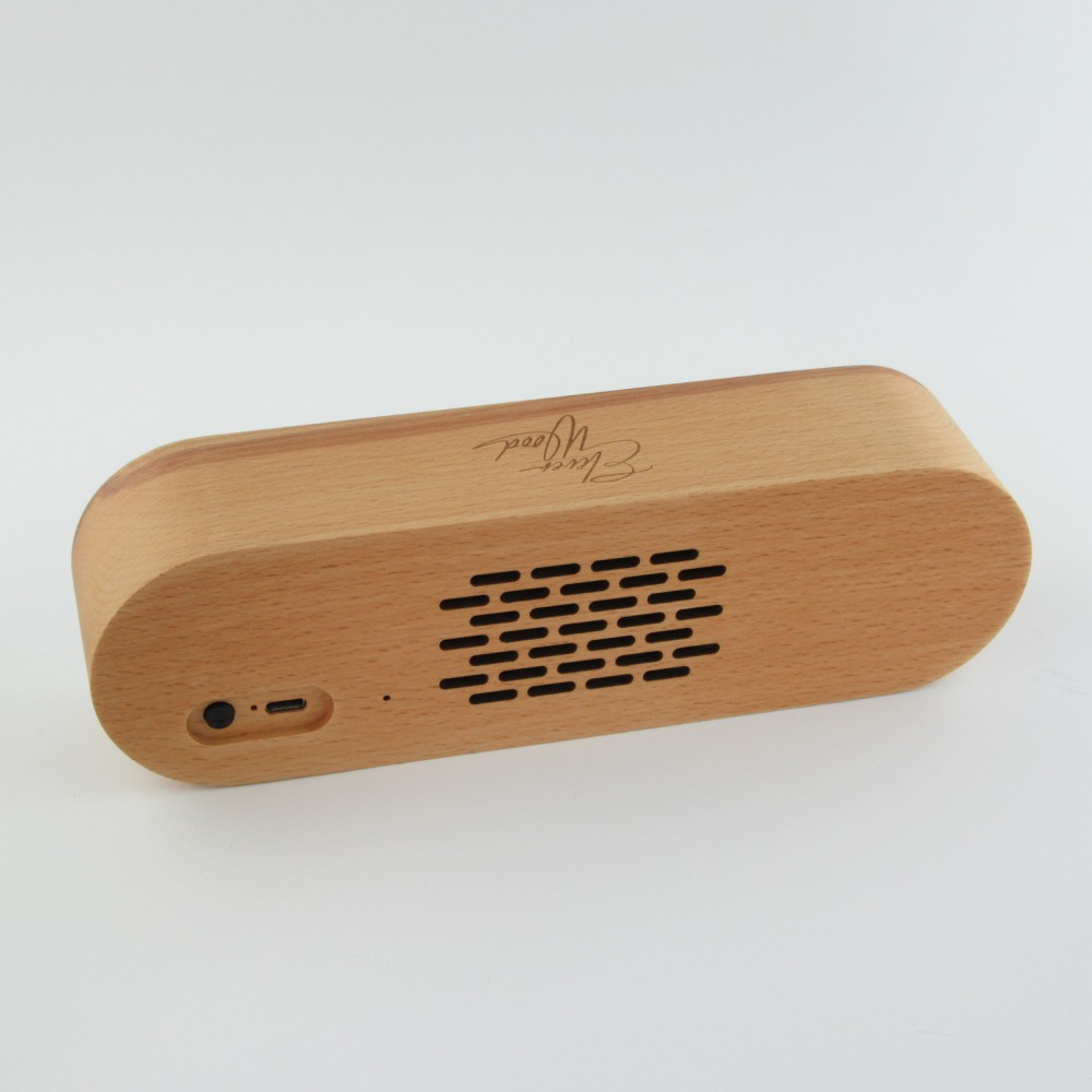Enceinte Eleven Wood Bluetooth 4.2 en bois véritable - Design élégant en bois 8W/1800mAh - Wood Cherry