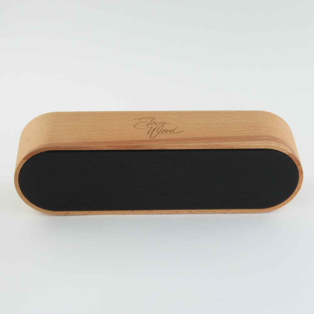 Enceinte Eleven Wood Bluetooth 4.2 en bois véritable - Design élégant en bois 8W/1800mAh - Wood Cherry