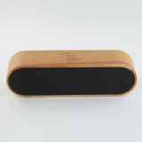 Eleven Wood Echtholz Bluetooth 4.2 Lautsprecher - Elegantes Holz Design 8W/1800mAh - Wood Cherry