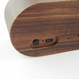 Eleven Wood Echtholz Bluetooth 4.2 Lautsprecher - Elegantes Holz Design 8W/1800mAh - Walnut