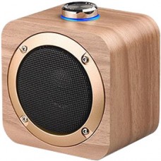 Haut-parleur sans fil Bluetooth 4.2 en design wood-look 5W 1+1 Stereo Sound