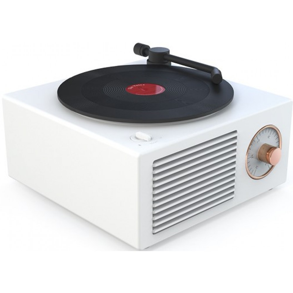 Retro vintage Bluetooth Speaker Vinyl Plattenspieler - Weiss