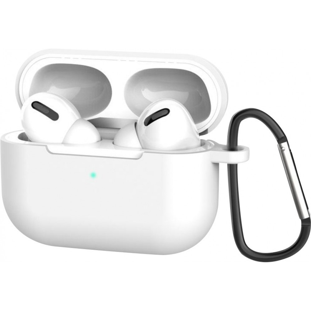 AirPods Pro - Silikonhülle mit Karabiner - Weiss