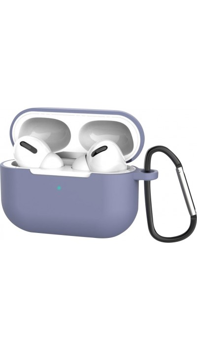 AirPods 3 - Silikonhülle mit Karabiner - Grau blau