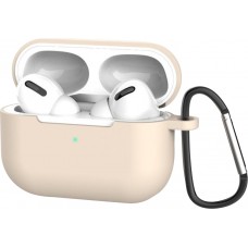 AirPods Pro - Silikonhülle mit Karabiner - Sand