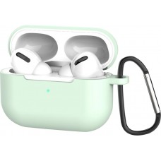 AirPods Pro - Silikonhülle mit Karabiner - Hellgrün