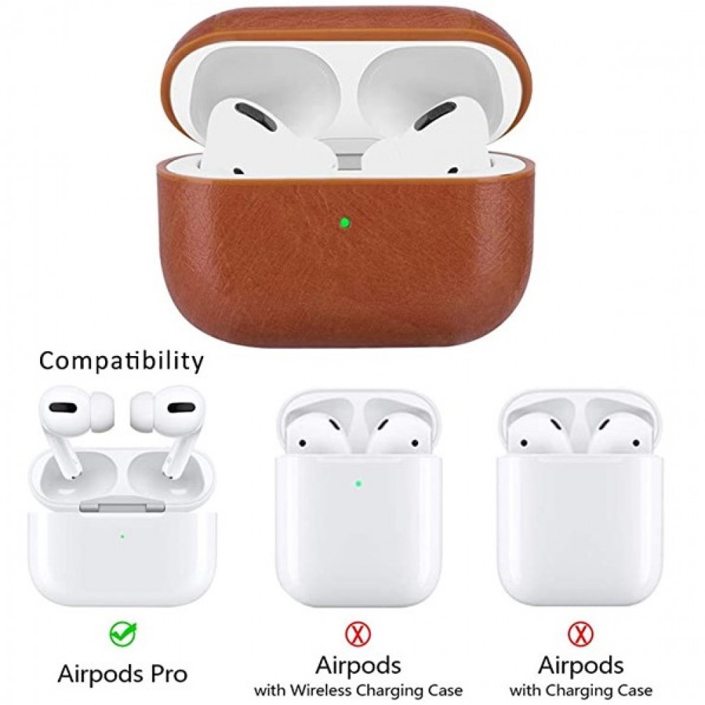 Etui cuir AirPods Pro - Rouge