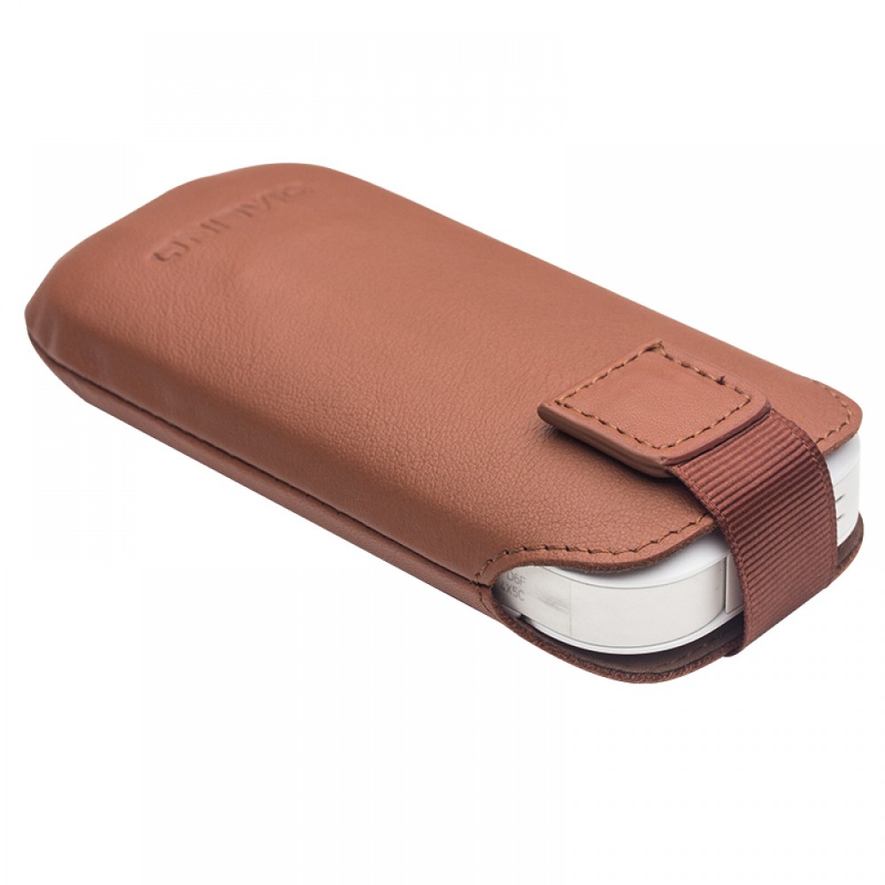 Etui IQOS 2.4 / 3 / 3 DUO - Qialino cuir véritable - Brun