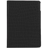 Etui cuir iPad 9.7" / Air / Air 2 - Premium Croco Flip 360 - Noir