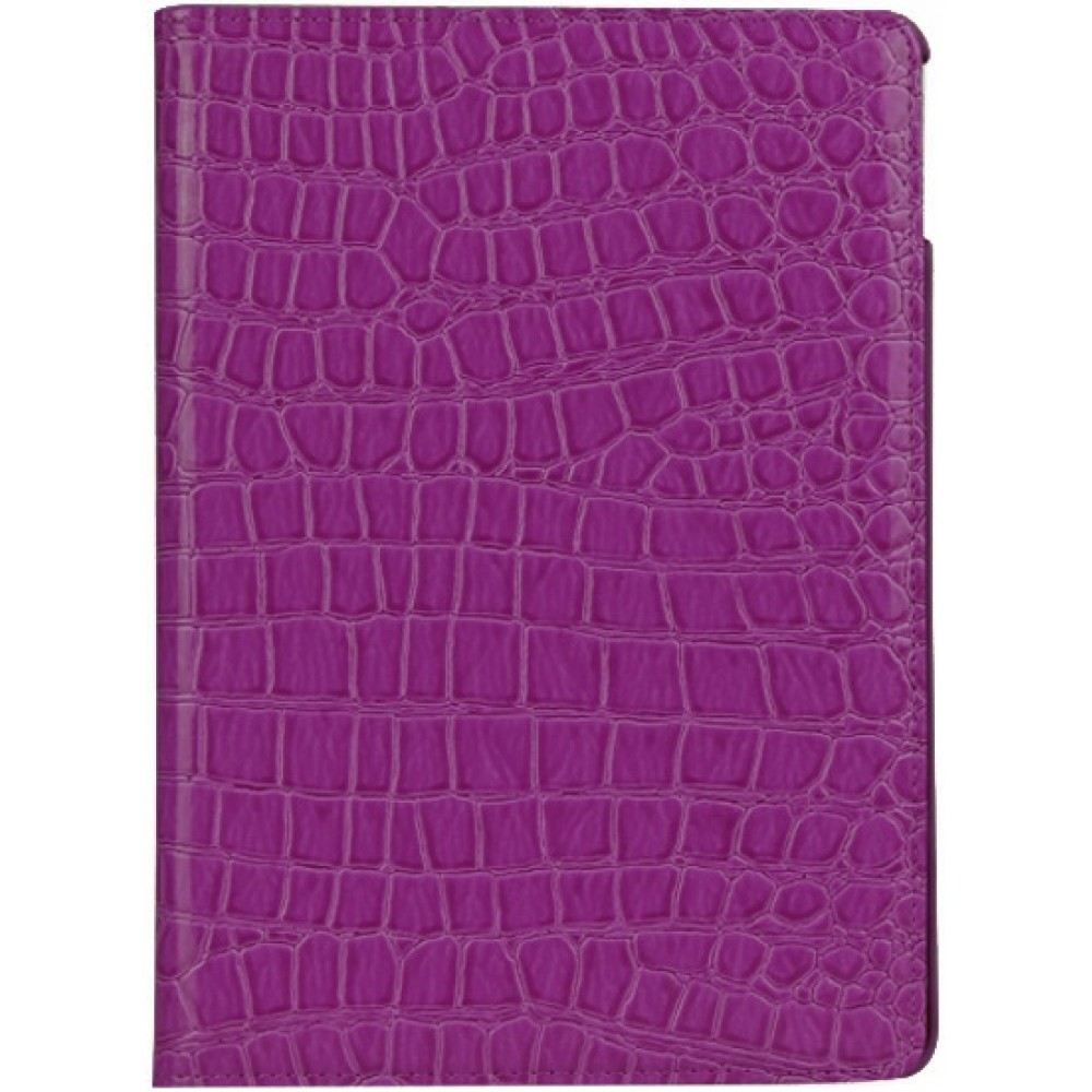 Etui cuir iPad 9.7" / Air / Air 2 - Premium Croco Flip 360  - Violet