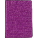 Etui cuir iPad 9.7" / Air / Air 2 - Premium Croco Flip 360  - Violet
