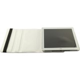 Etui cuir iPad 9.7"- Premium Flip 360 - Blanc