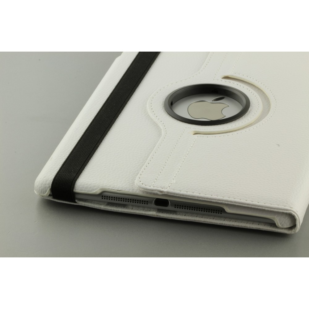 Etui cuir iPad 10.2"- Premium Flip 360 - Blanc